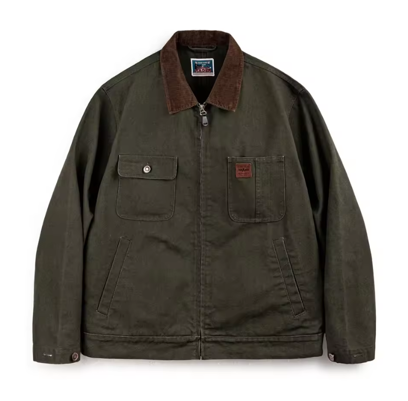 Retro Corduroy Collar Jacket