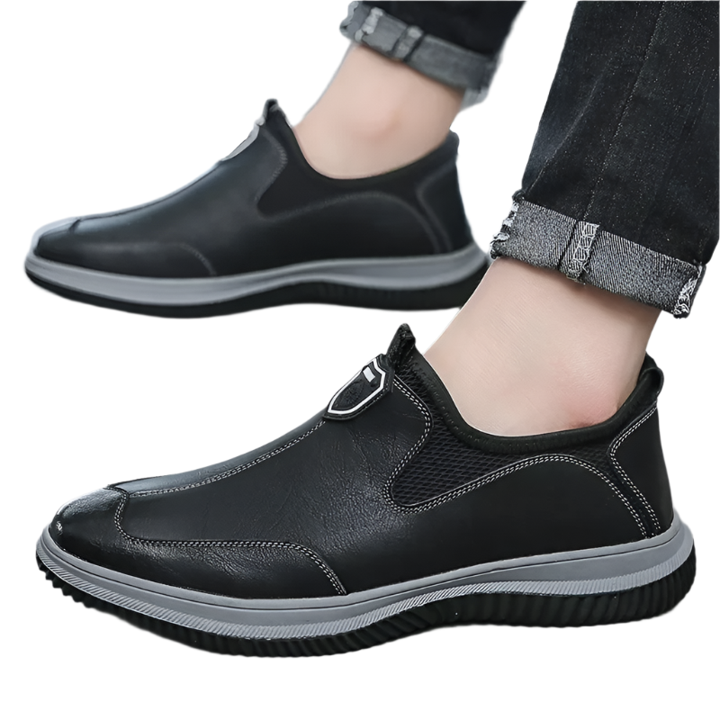 Leather Platform Loafers