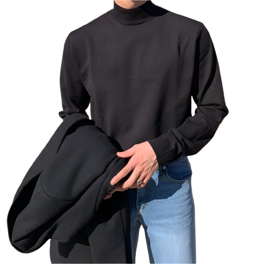 Men's Half Turtleneck Knit Sweater