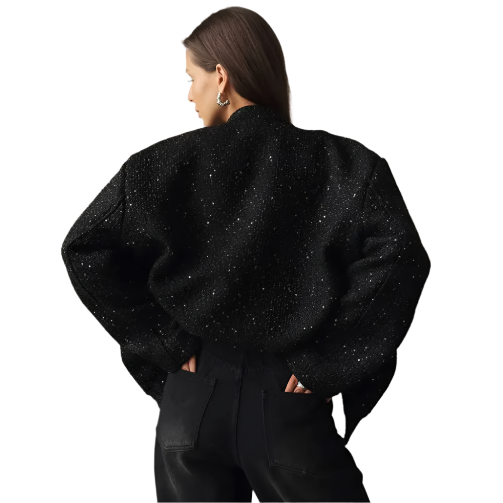 Elegant Winter Sequin Jacket