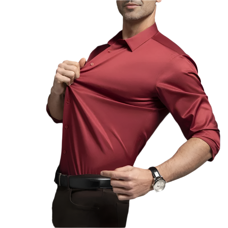 Wrinkle-Resistant Silk Shirt