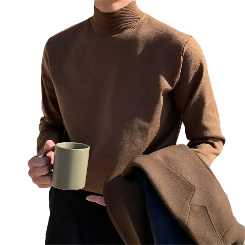 Men's Half Turtleneck Knit Sweater