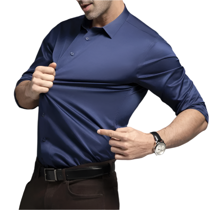 Wrinkle-Resistant Silk Shirt