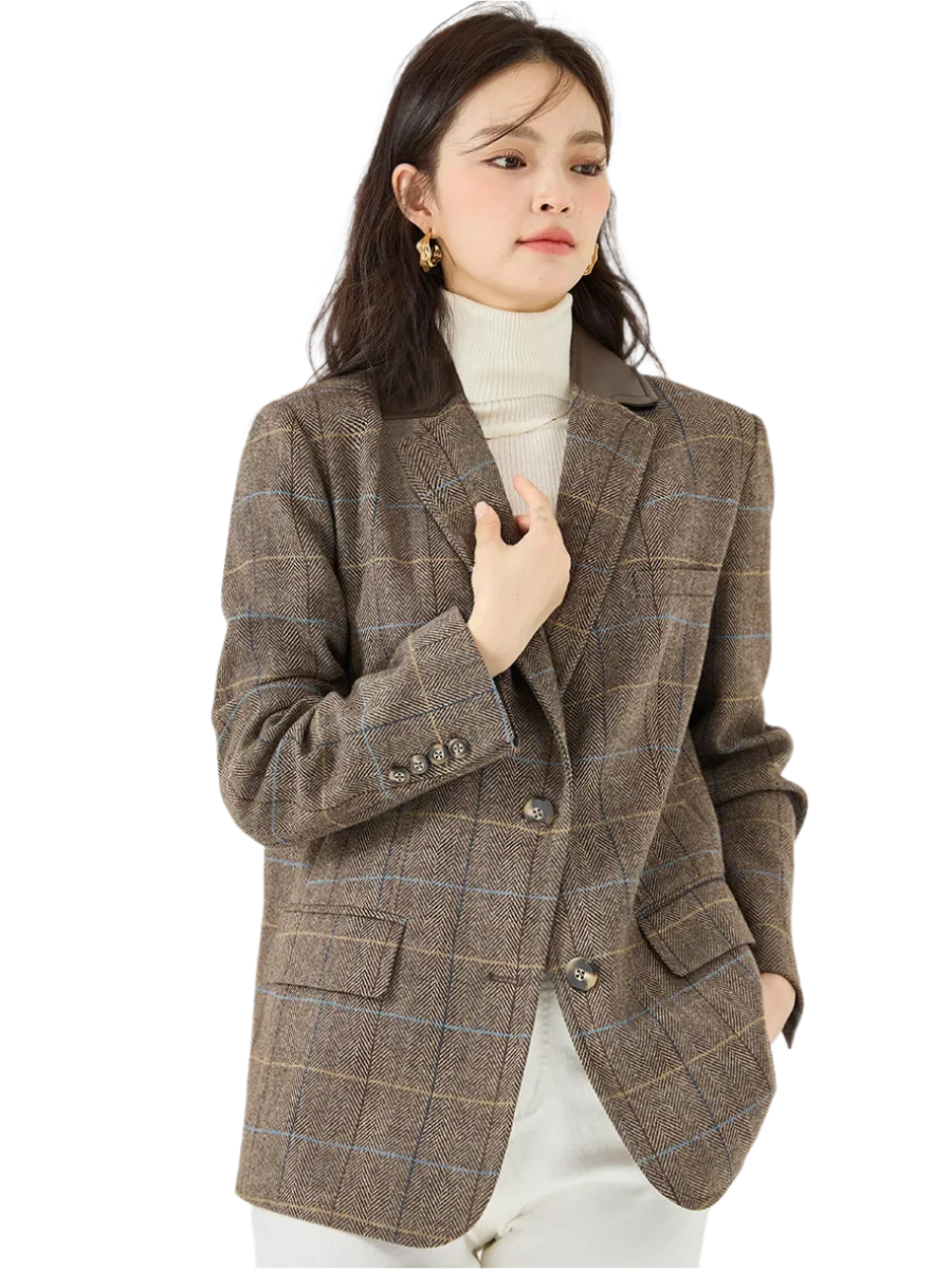 Elegant Wool Blend Blazer