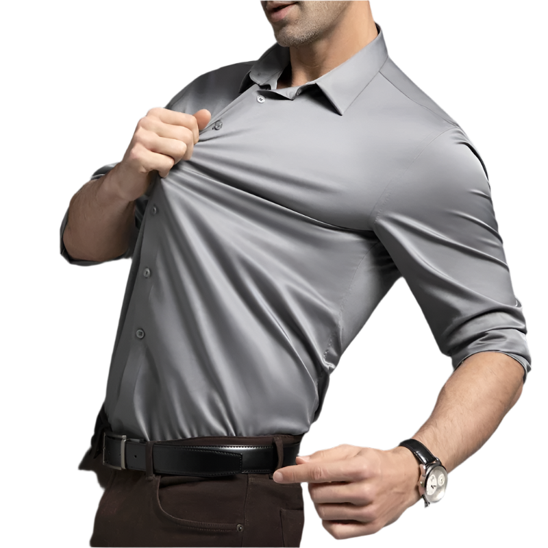 Wrinkle-Resistant Silk Shirt